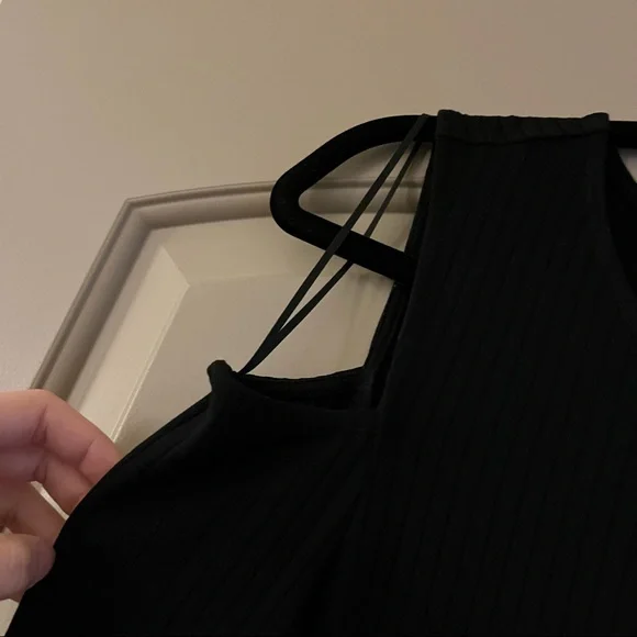 Marks & Spencer Cold Shoulder Rib Knit Dress - Picture 6 of 6